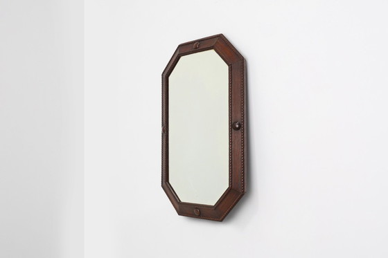 Image 1 of French Art Deco Mirror in Wood, circa 1920