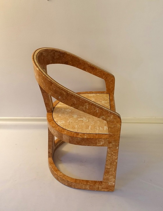 Image 1 of Conjunto de dos sillas Triancolori estilo Maitland Smith, década de 1970