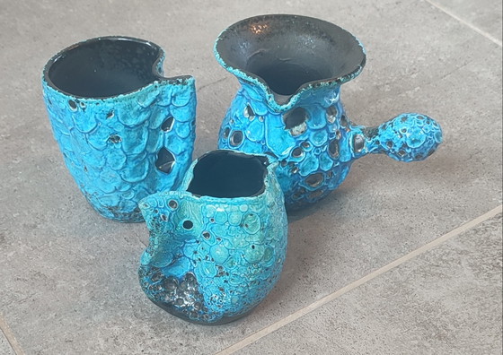 Image 1 of Ensemble céramique Cyclope Emaux des Glaciers