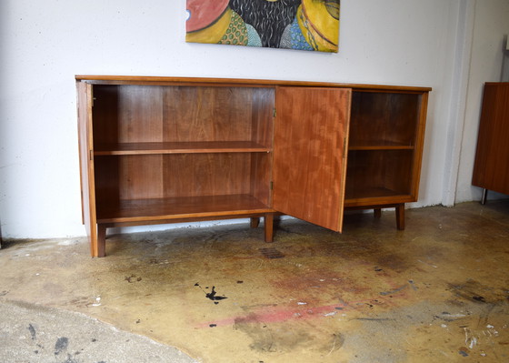 Image 1 of 1950s Vintage Sideboard Vitrine Schrank Mid Century Kommode 