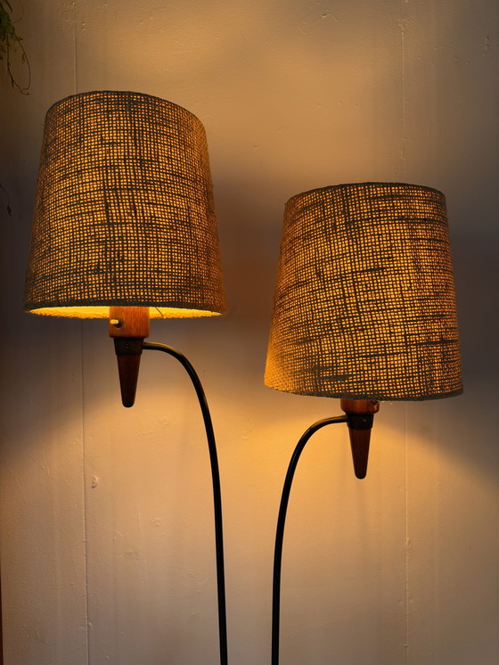 Image 1 of Vintage teak floor lamp '60