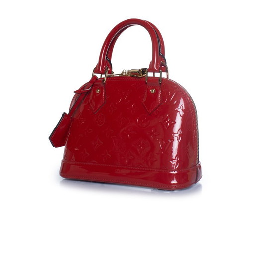 Louis Vuitton, Monogramm Vernis Alma BB in Cerise – top handle tassen, Calfskin