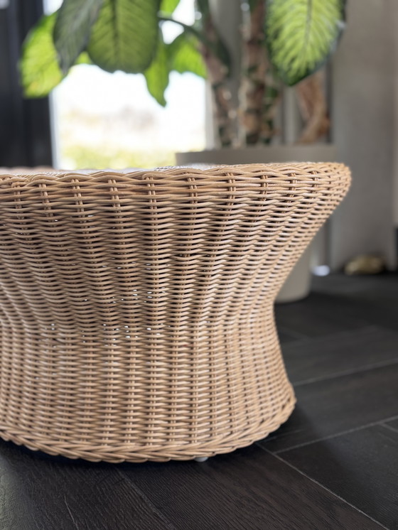Image 1 of Wicker Mushroom Side Table