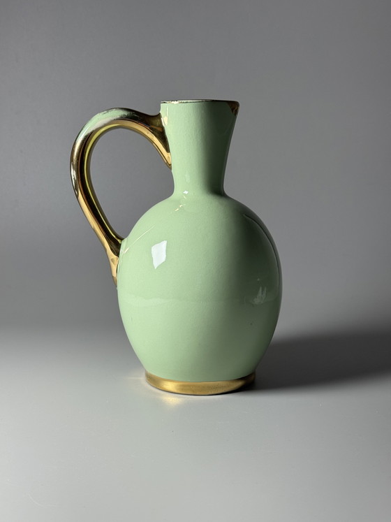 Image 1 of Jarra Boch Frères La Louvière Art Déco de loza, cerámica belga, años 30