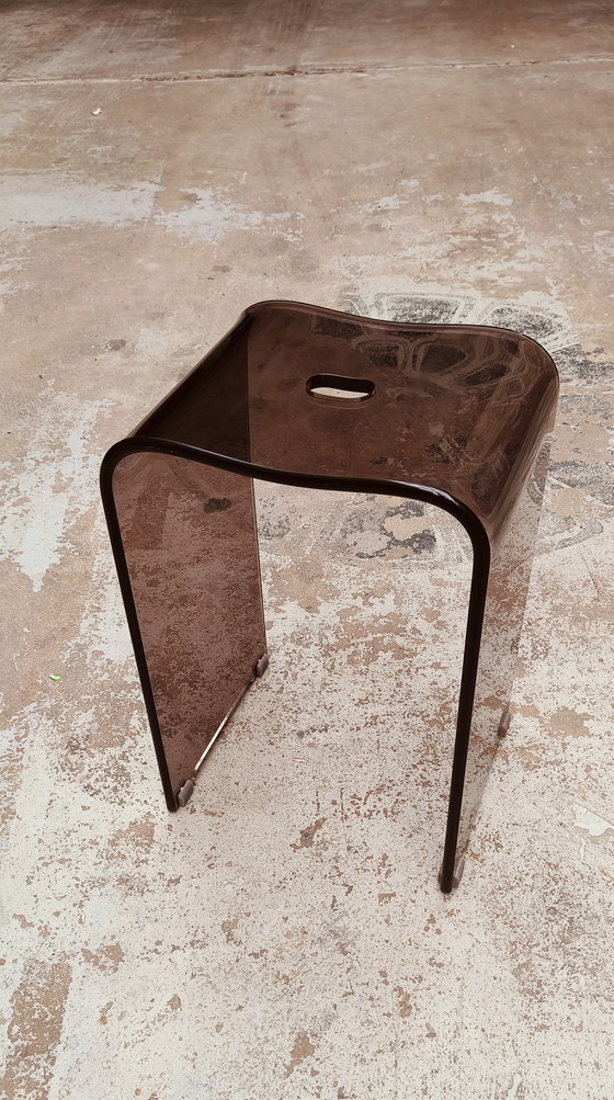 Image 1 of Plexiglazen Jaren 80 Vintage Design Kruk