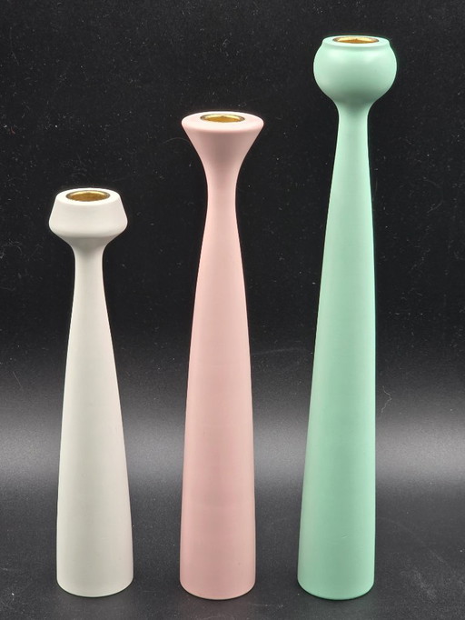  Set of 3 candlesticks, Anders Nørgaard for Applicata