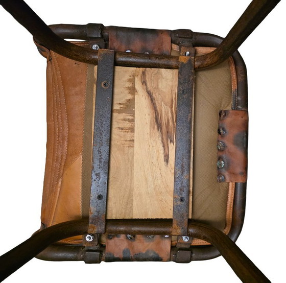 4 Sgabelli da bar vintage (Charlotte Perriand) – Leather, Metal (photo 4 of 7)