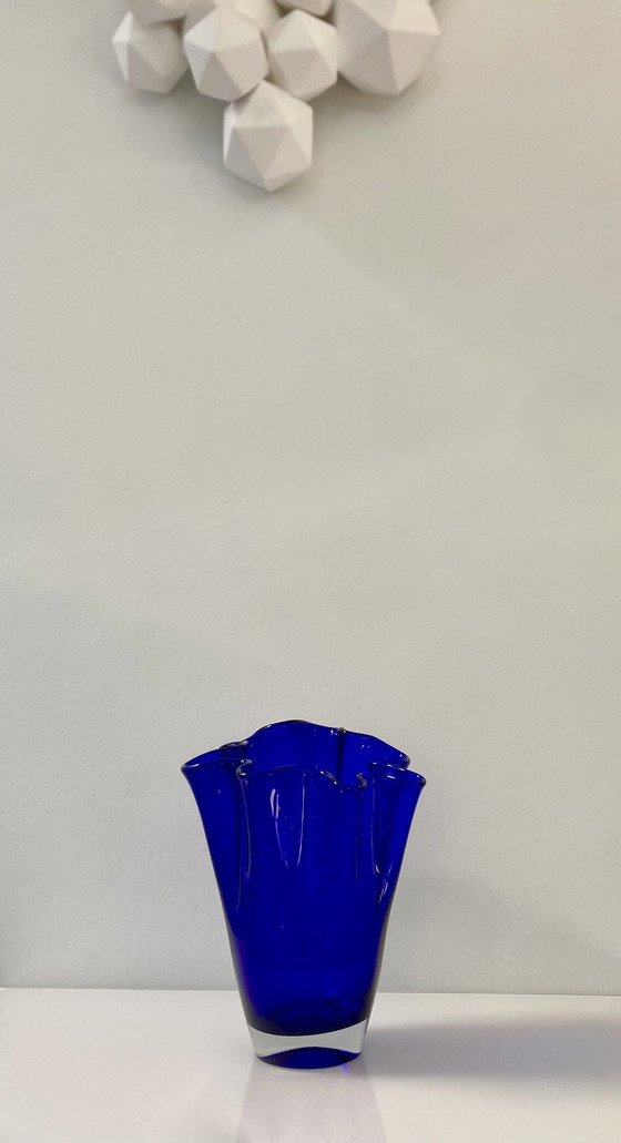 Image 1 of Kobaltblauwe servetvaas