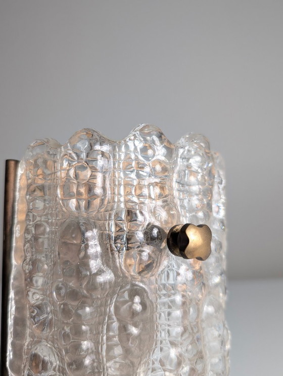 Image 1 of Aplique de pared de vidrio texturizado Carl Fagerlund, década de 1960