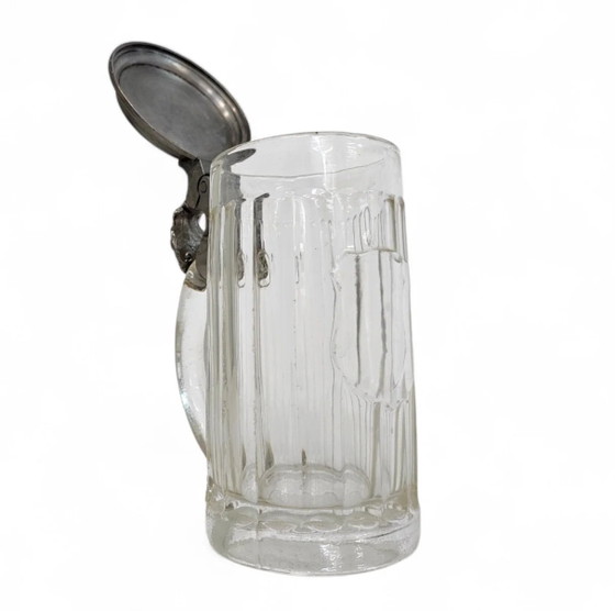 Boccale da birra tedesco con coperchio in porcellana, vetro, peltro – Stoviglie, Porcelain, Glass (photo 7 of 13)