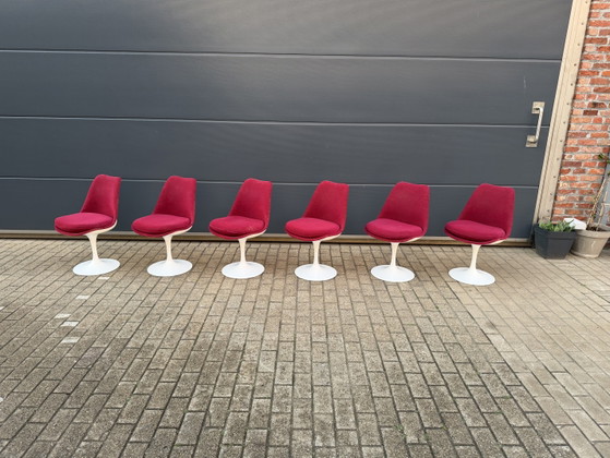 Image 1 of 6x original vintage Knoll Tulip dining chairs Eero Saarinen