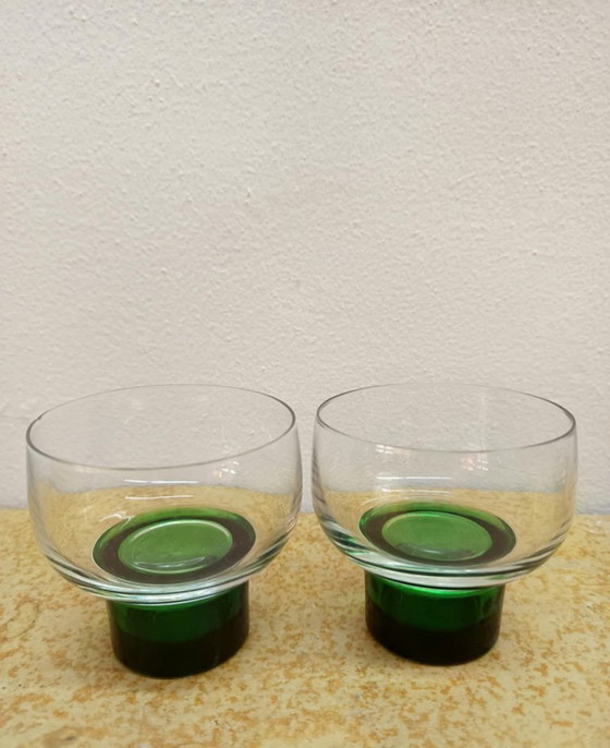 Image 1 of 6 bicchieri vintage Luminarc 1970 verdi