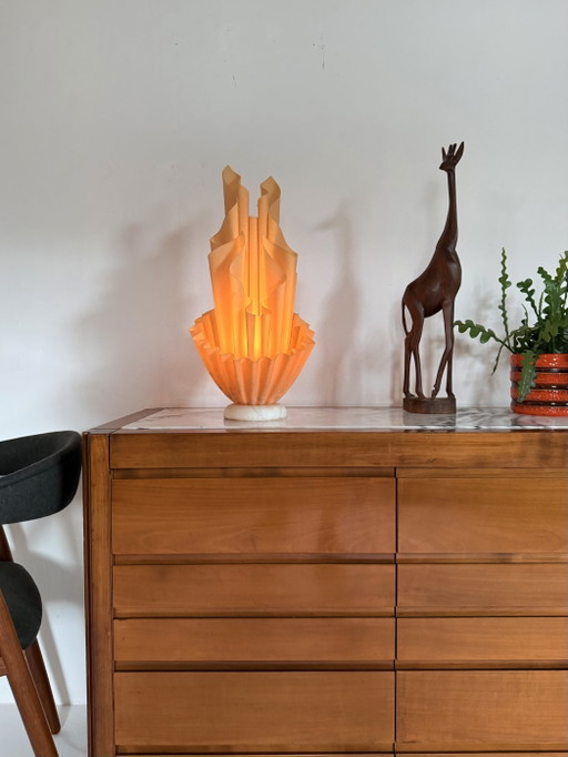 Vintage table lamp ‘Corolle’, Georgia Jacob ‘70