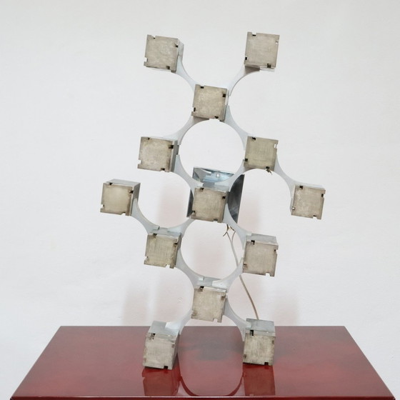 Image 1 of Sciolari Cubic pendant lamp, 1970s design