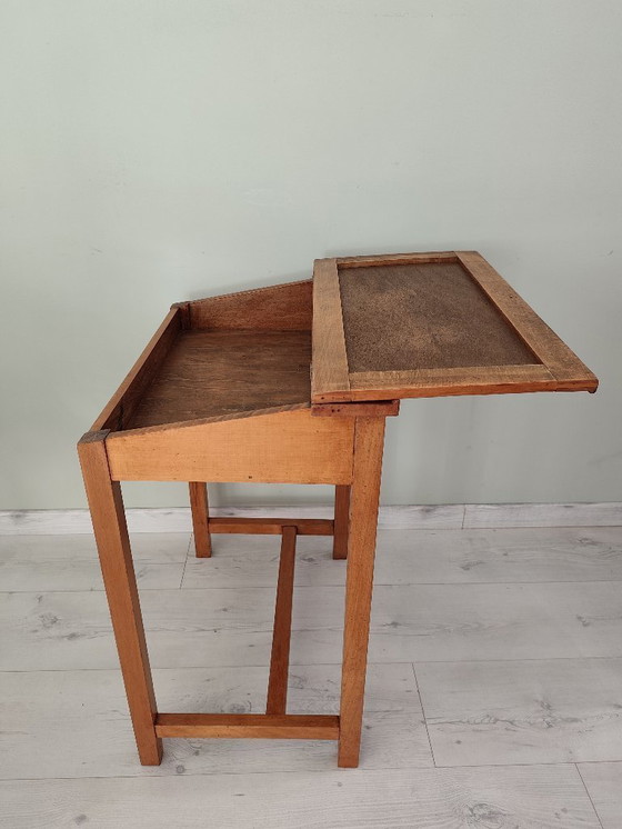 Image 1 of antiker Schulschreibtisch