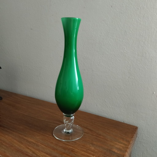 Vintage-Soliflor-Vase aus Opalinum
