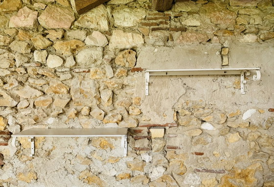 Image 1 of Set di 2 mensole da giardino vintage francesi, anni '30