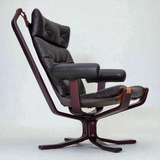 1970s, Norwegian design by Sigurd Ressel, lounge chair model "Falcon".