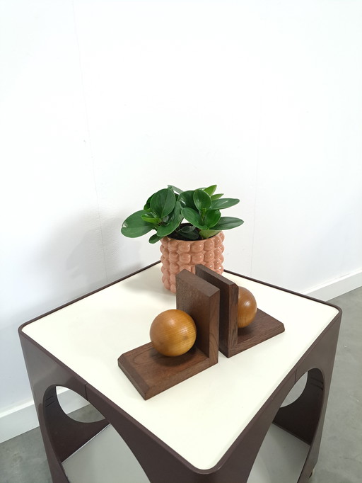 Ancien serre-livres en bois