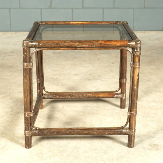 Set da salotto vintage in bambù – 6 sedie e 3 tavolini abbinati – anni '60 – Poltrone, Bamboo (photo 4 of 20)
