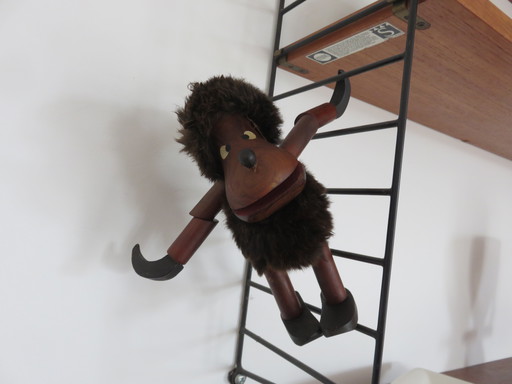 2 teakhouten holbewoners, jaren 60 70