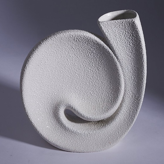 Image 1 of Vaso scultoreo di Roberto Rigon per Bertoncello - Metà secolo