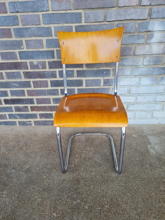 Image 1 of Funktionalistische Rohrstühle, 1930er Jahre, 4er-Set