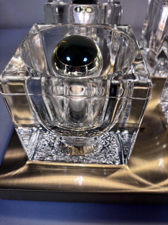 Lampada da Soffitto e Parete Vintage Peill & Putzler "Ice Cube" 1970 – Plafoniere, Glass (photo 4 of 13)