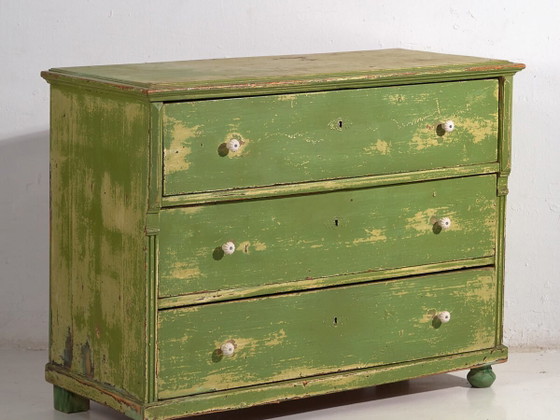 Antique green chest of drawers (c.1920) #12 (photo 2 of 40)
