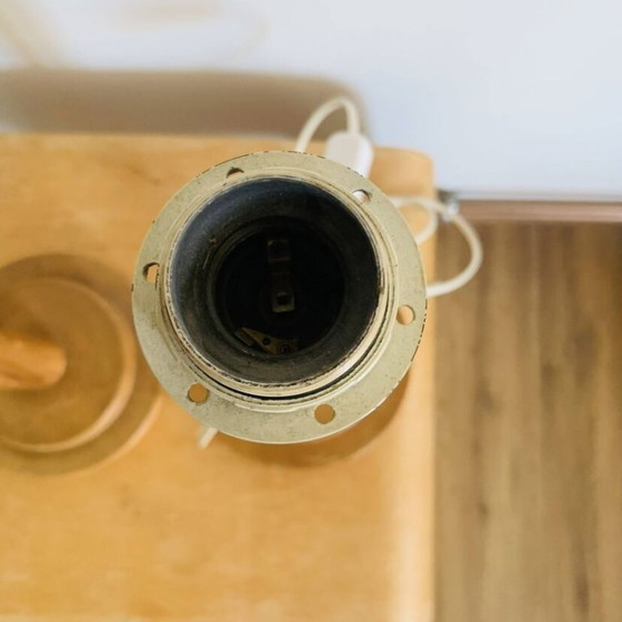Image 1 of Paire de lampes vintage I.M.T. en bois années 70/80