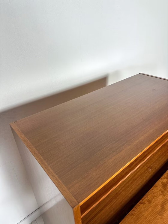Image 1 of Vintage Minimalistic Walnut Cabinet Secretary 60s