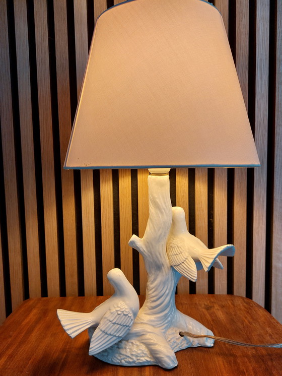 Image 1 of Vintage italiaanse keramische schemerlamp