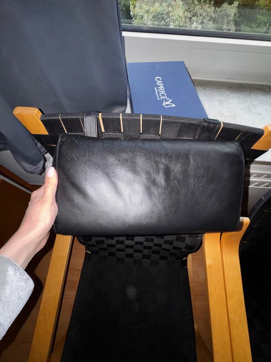 2x Vintage IKEA POÄNG Armchairs, Noboru Nakamura, 1990s, Textile, Black (photo 5 of 8)