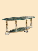 Hollywood Regency Salontafel | Italiaans, Verguld & Spiegel | ca. 1975)