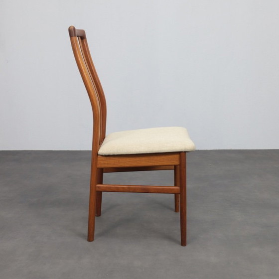 Image 1 of Juego de cuatro sillas de comedor de Kai Kristiansen para Schou Andersens, Dinamarca, años 70