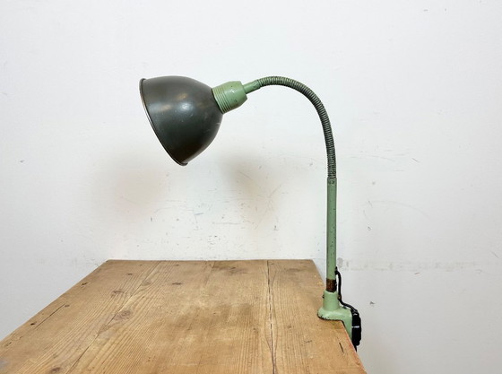 Image 1 of Industrial Gooseneck Table Lamp from Instala Děčín, 1960s