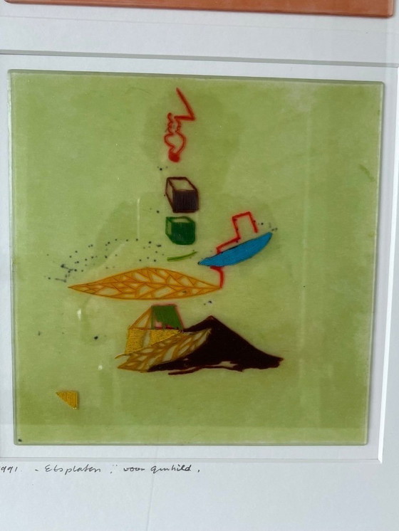 Image 1 of A P A van Grünsven (origineel werk) getiteld: "Etsplaten"