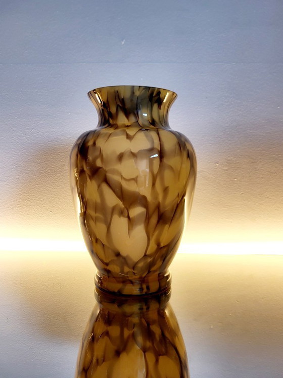 Image 1 of Art Deco opaline glass vase, Verreries de Scailmont, Henri Heemskerk, Belgium