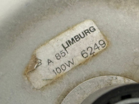 Image 1 of Juego de 2 lámparas seta, vidrio opalino, cristalería Limburg, Alemania, años 70