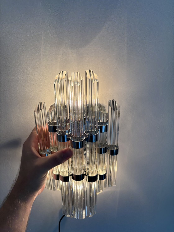Set Vintage Design Applique Quadriedri Triedri Fatte a Mano – Proluze Barcelona, Glass (photo 9 of 14)