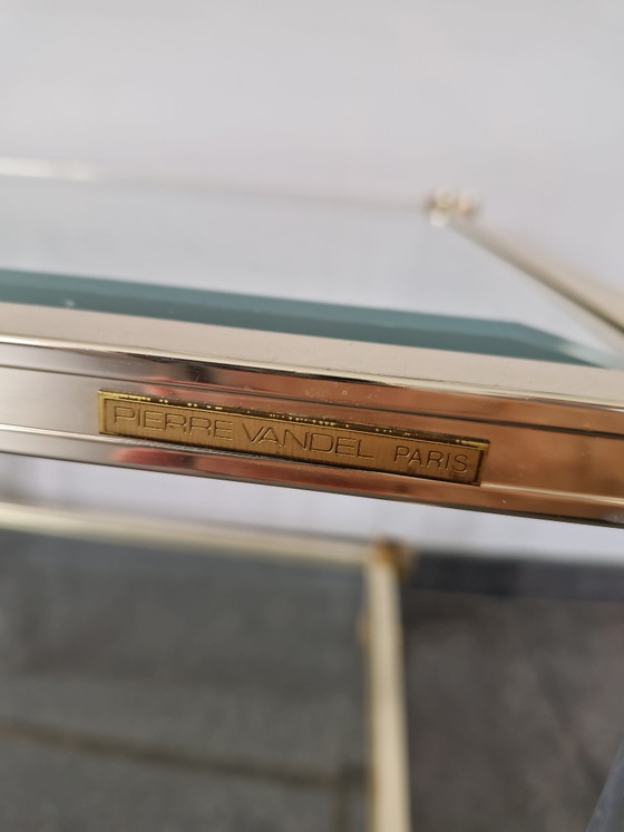 Pierre Andel Paris Vintage Salontafel – Pierre Vandel, Glass, Metal (photo 3 of 6)