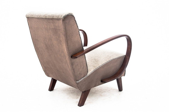 Image 1 of A pair of Art Deco armchairs, Czechoslovakia, 1930s, designed by J. Halabala.