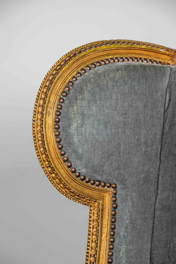 Image 1 of Prachtige bergère oorfauteuil Louis XVI