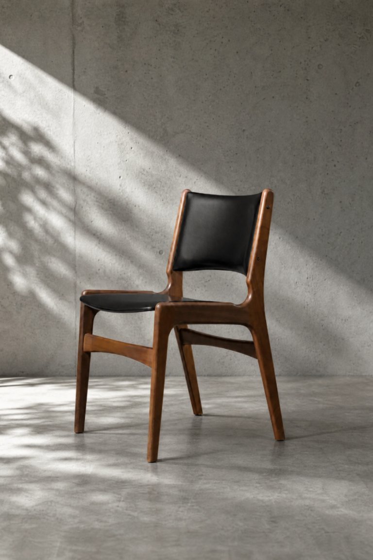 Vintage Mid-Century Modern Danish Teak Model 89 Armchair by Erik