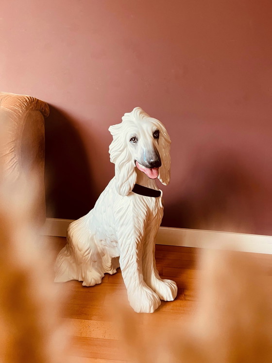 Image 1 of Italian Ceramic Dog +/- 70cm High