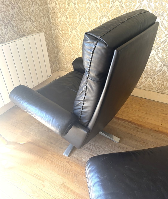 Image 1 of Fauteuil lounge De Sede DS31 + repose-pieds
