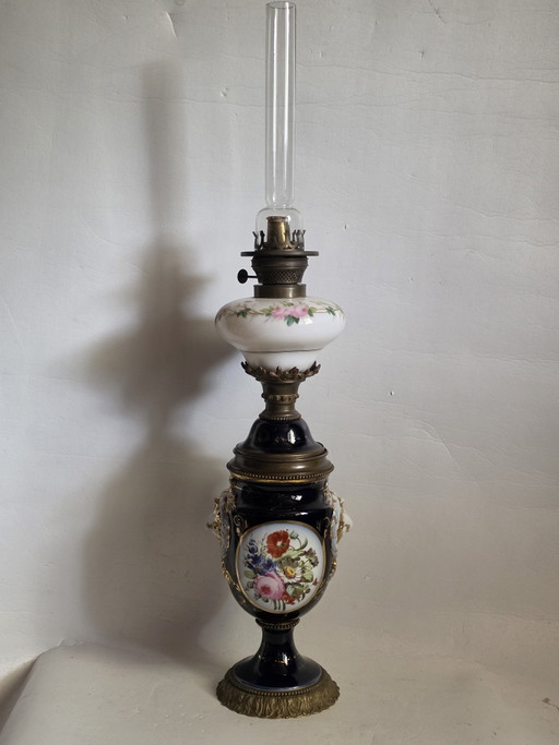 79 cm – 6 kg – Magnificent Paris 1867 W – Medail-Öllampe