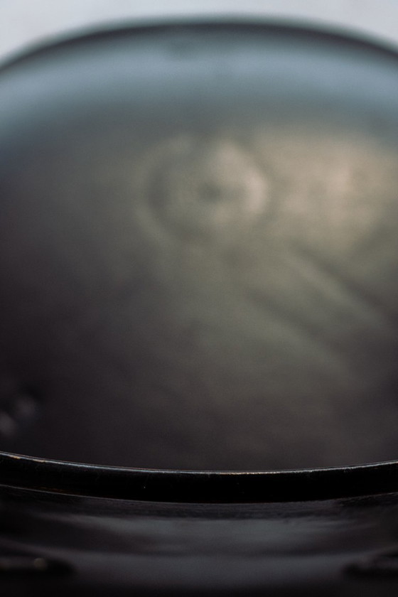 Image 1 of Early editions ant chairs Arne jacobsen By fritz hansen Upholster with black leather seats