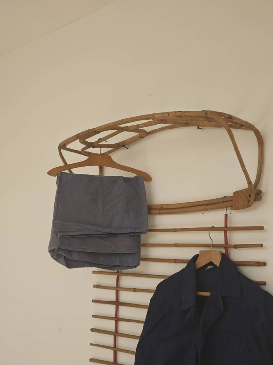 Appendiabiti a parete in rattan, Cecoslovacchia 1960 – Wicker, Vintage (photo 14 of 24)