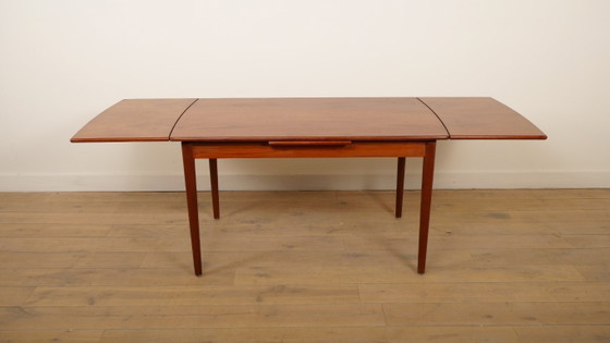 Image 1 of Table de salle à manger vintage | Extensible | Teck | Modèle bateau